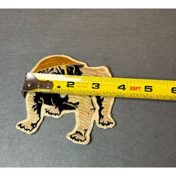 WWII USMC Marine Corps Bulldog Cut Edge Silk/Felt Souvenir Morale Patch - Picture 3 of 4